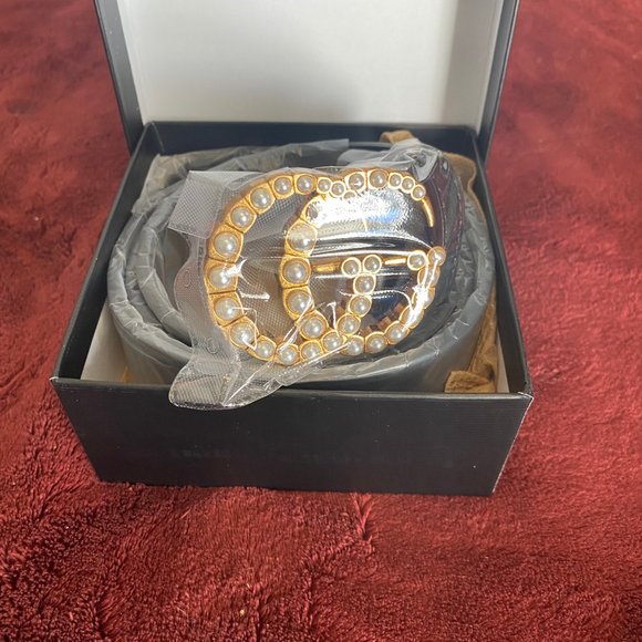 Gucci Pearl Interlocking Women\'s Belt